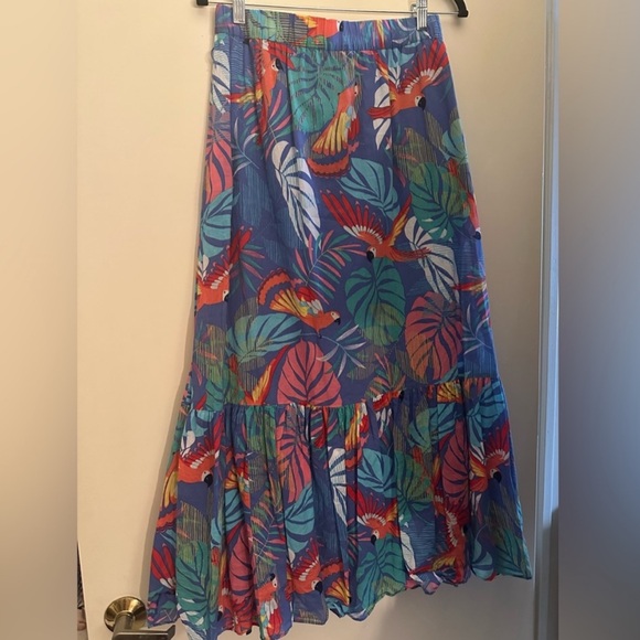 Talbots Tropical Maxi Skirt M - Picture 9 of 9